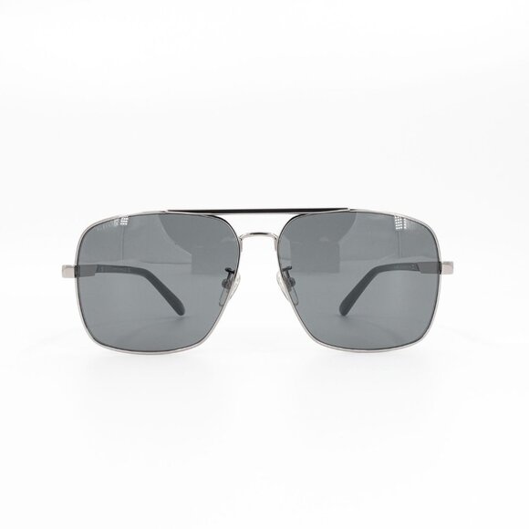 Gucci GG1289 Navigator Sunglasses Silver Gray OS - Picture 14 of 16